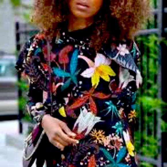 Bright Spring Floral print dress - Picture 1 of 4